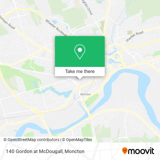 140 Gordon at McDougall map