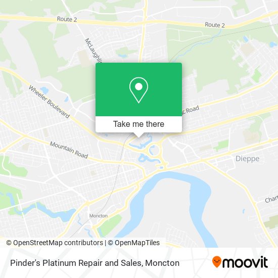 Pinder's Platinum Repair and Sales map