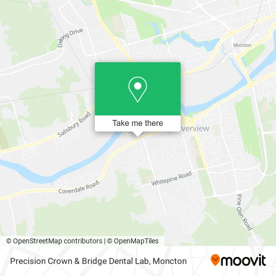 Precision Crown & Bridge Dental Lab map