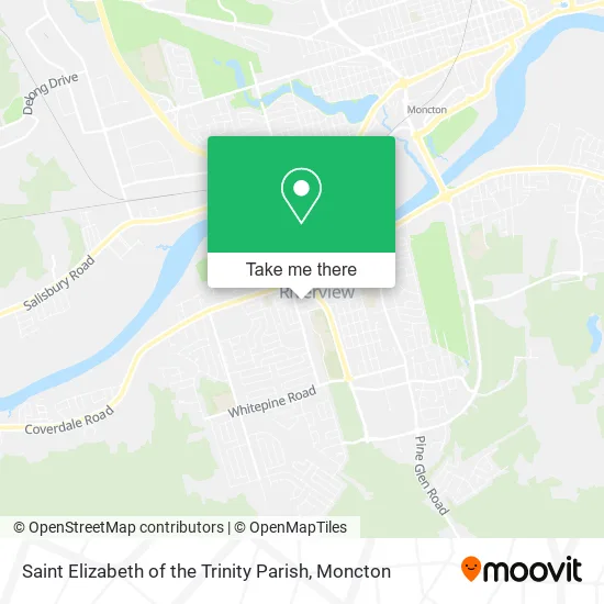 Saint Elizabeth of the Trinity Parish map