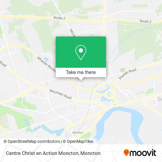 Centre Christ en Action Moncton plan