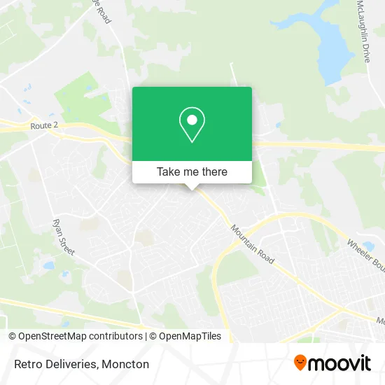 Retro Deliveries map