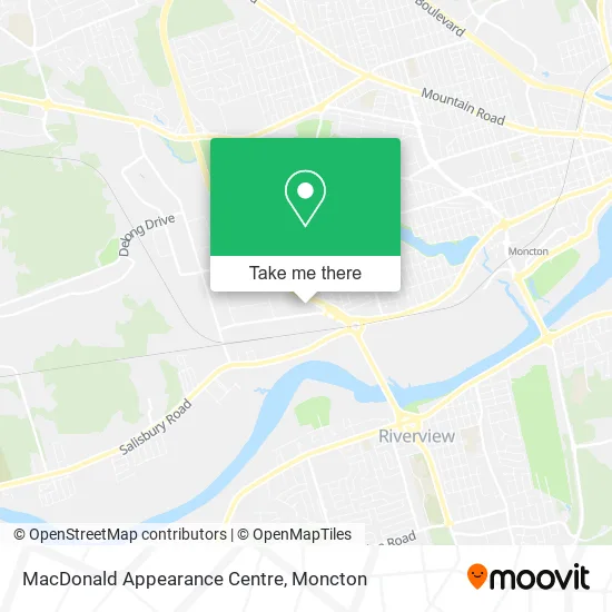 MacDonald Appearance Centre map