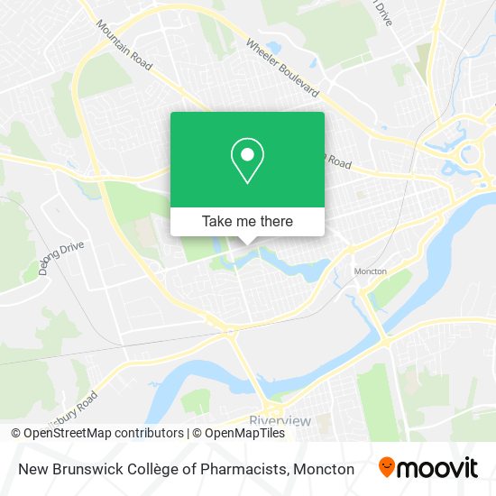 New Brunswick Collège of Pharmacists plan