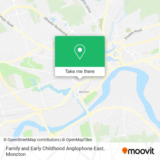 Family and Early Childhood Anglophone East map