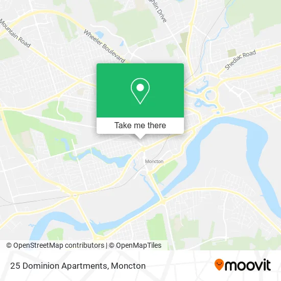 25 Dominion Apartments map