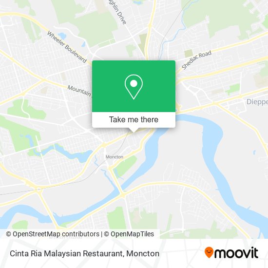 Cinta Ria Malaysian Restaurant plan