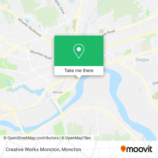 Creative Works Moncton map