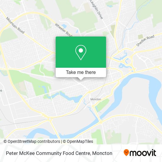 Peter McKee Community Food Centre map