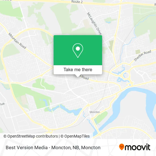 Best Version Media - Moncton, NB map