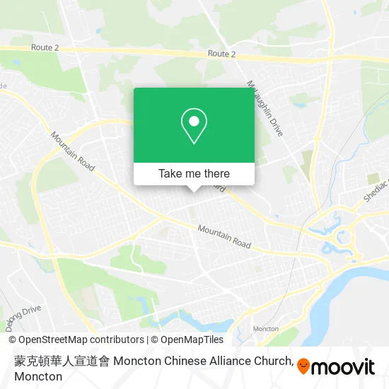 蒙克頓華人宣道會 Moncton Chinese Alliance Church map