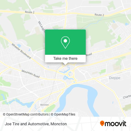 Joe Tire and Automotive map