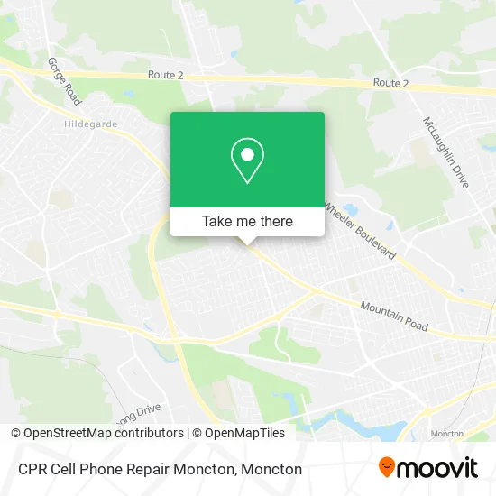 CPR Cell Phone Repair Moncton map
