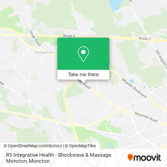 R3 Integrative Health - Shockwave & Massage Moncton map