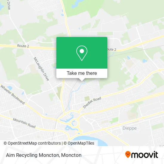 Aim Recycling Moncton map
