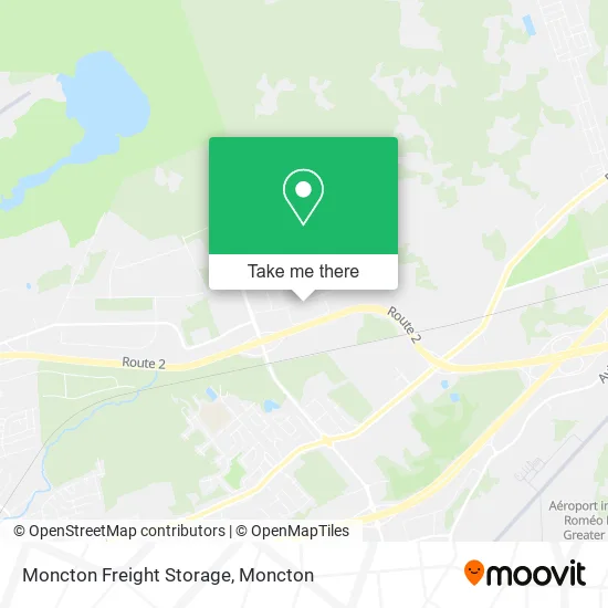 Moncton Freight Storage map
