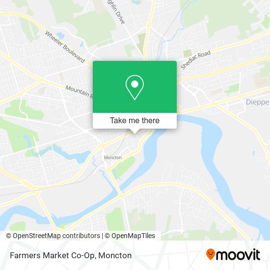 Farmers Market Co-Op map