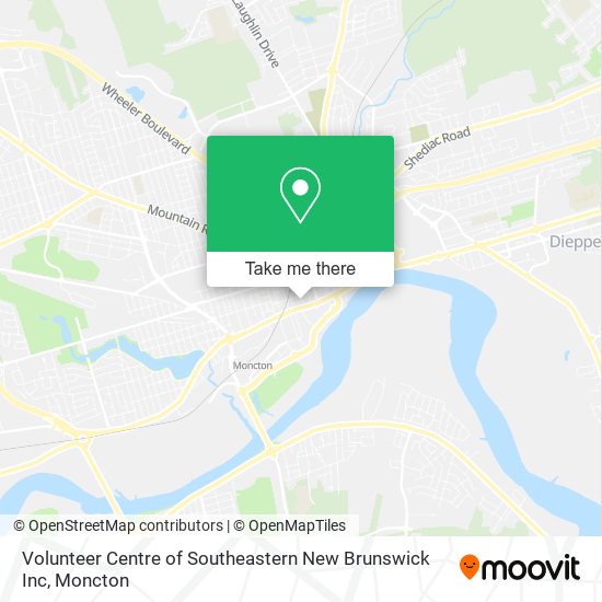 Volunteer Centre of Southeastern New Brunswick Inc map