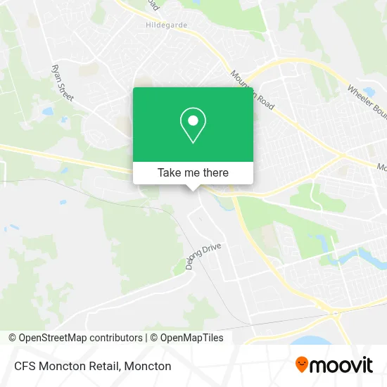 CFS Moncton Retail map