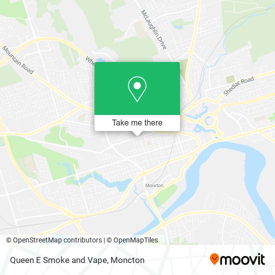 Queen E Smoke and Vape map