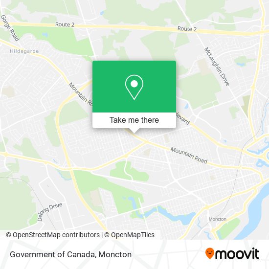 Government of Canada map