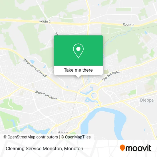 Cleaning Service Moncton map