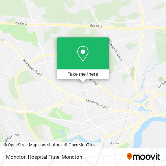 Moncton Hospital Fitne map