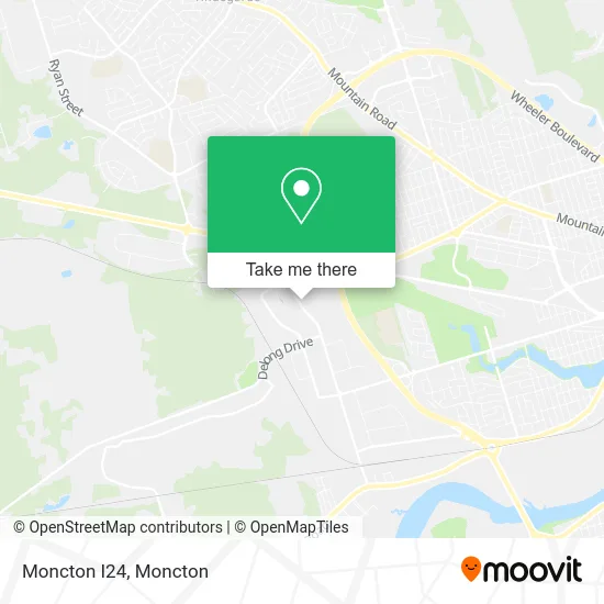 Moncton I24 map