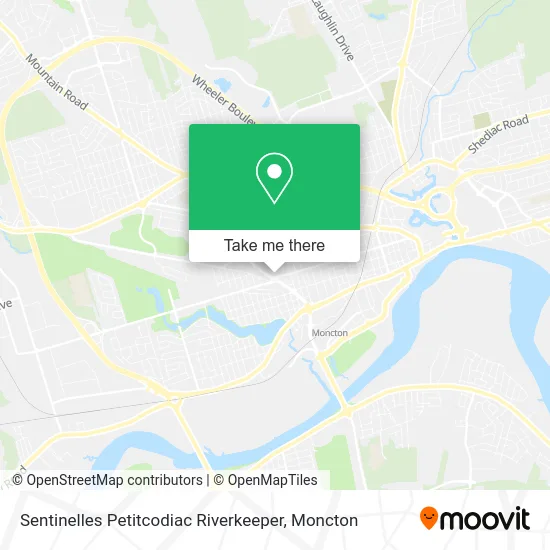 Sentinelles Petitcodiac Riverkeeper map