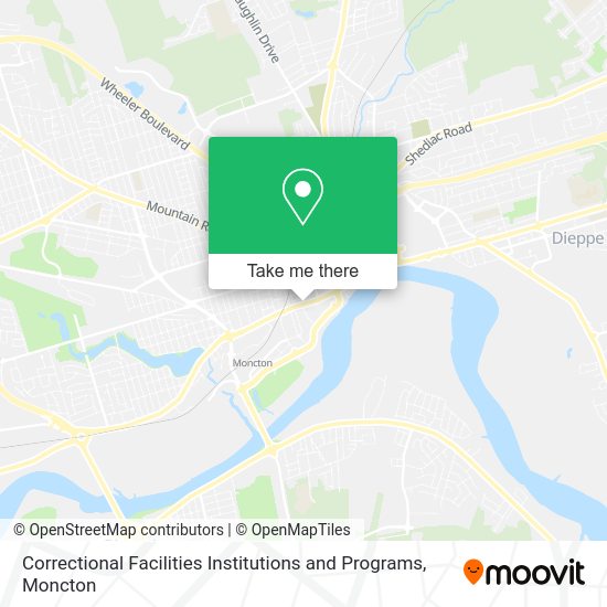 Correctional Facilities Institutions and Programs map