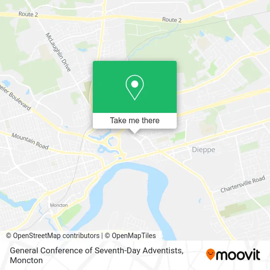 General Conference of Seventh-Day Adventists map