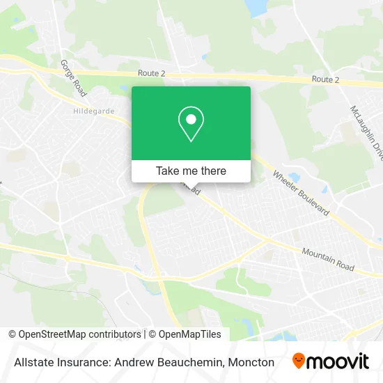 Allstate Insurance: Andrew Beauchemin map