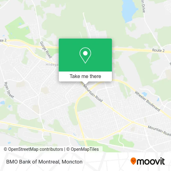 BMO Bank of Montreal map