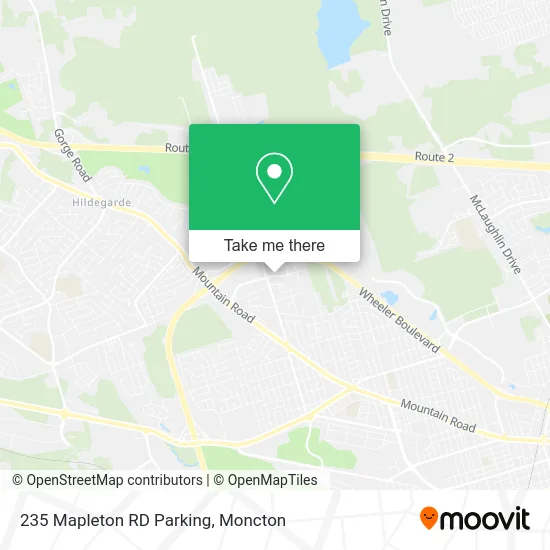 235 Mapleton RD Parking map