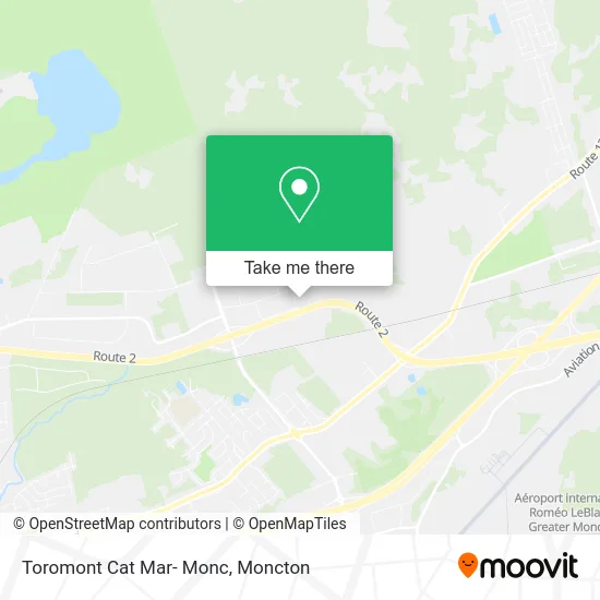 Toromont Cat Mar- Monc map