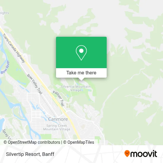 Silvertip Resort map