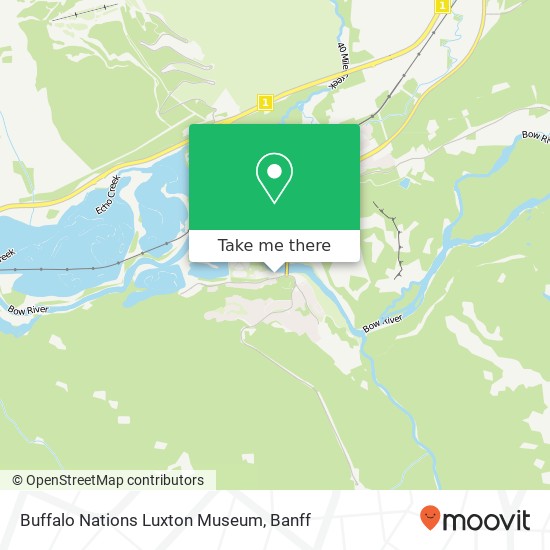 Buffalo Nations Luxton Museum plan