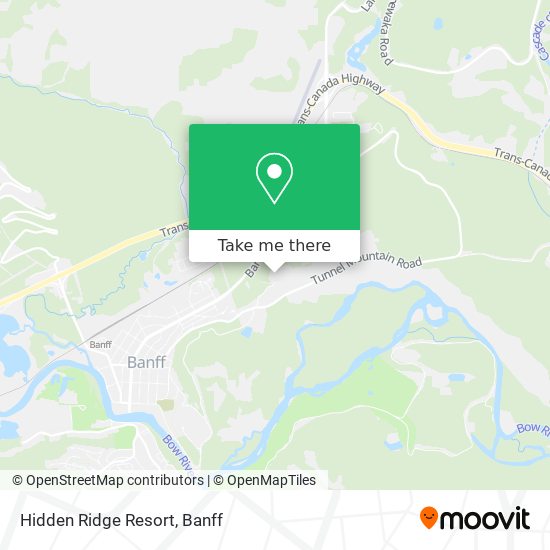 Hidden Ridge Resort map