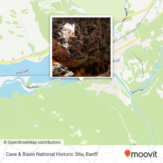 Cave & Basin National Historic Site map