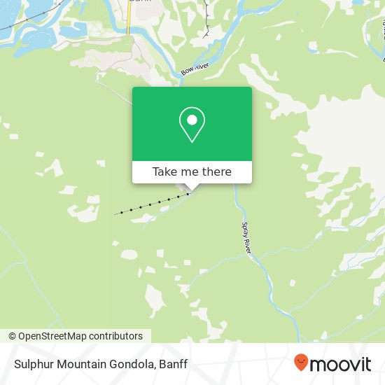 Sulphur Mountain Gondola map