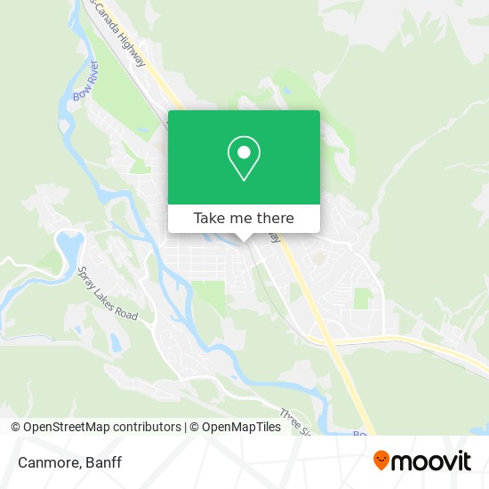 Canmore map