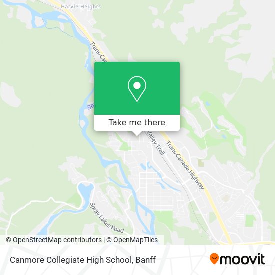 Canmore Collegiate High School map