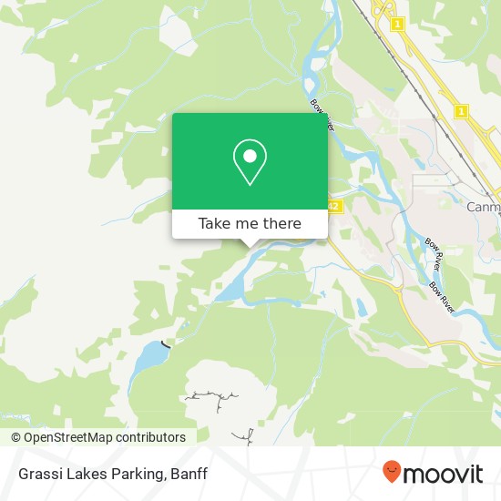 Grassi Lakes Parking map