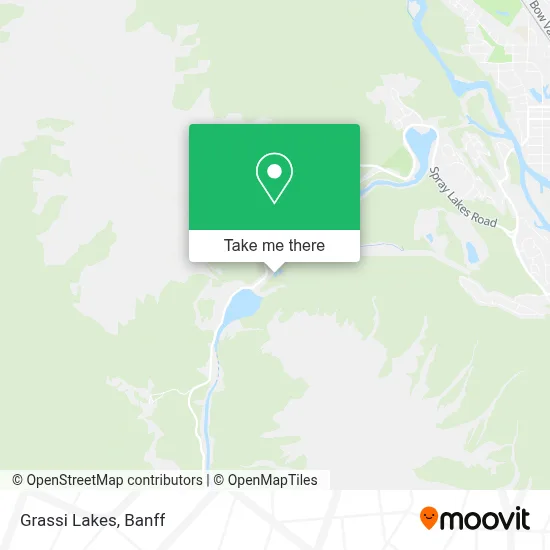 Grassi Lakes map