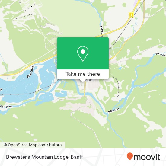 Brewster's Mountain Lodge map