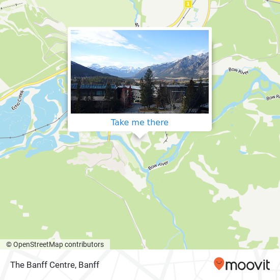 The Banff Centre map