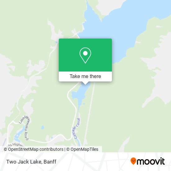 Two Jack Lake map