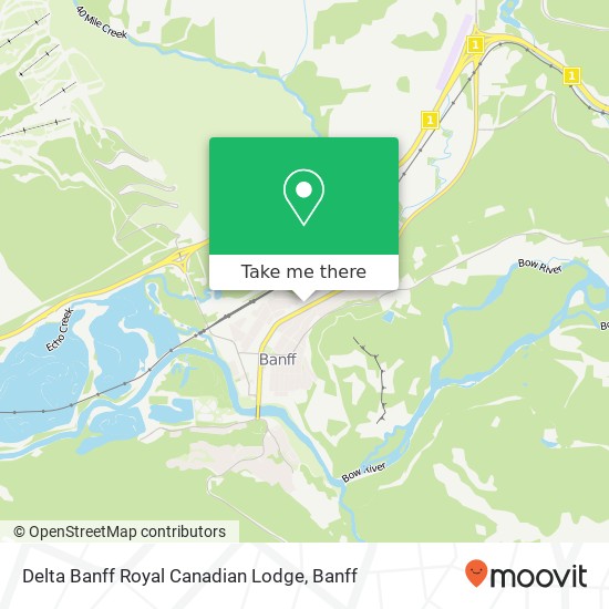 Delta Banff Royal Canadian Lodge map