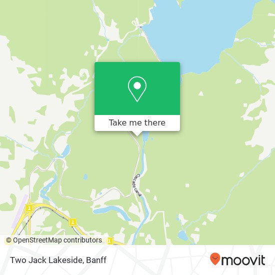 Two Jack Lakeside map