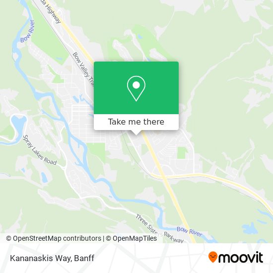 Kananaskis Way map